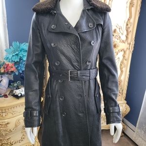 Absolutely beautiful Burberry Brit lamb leather coat.